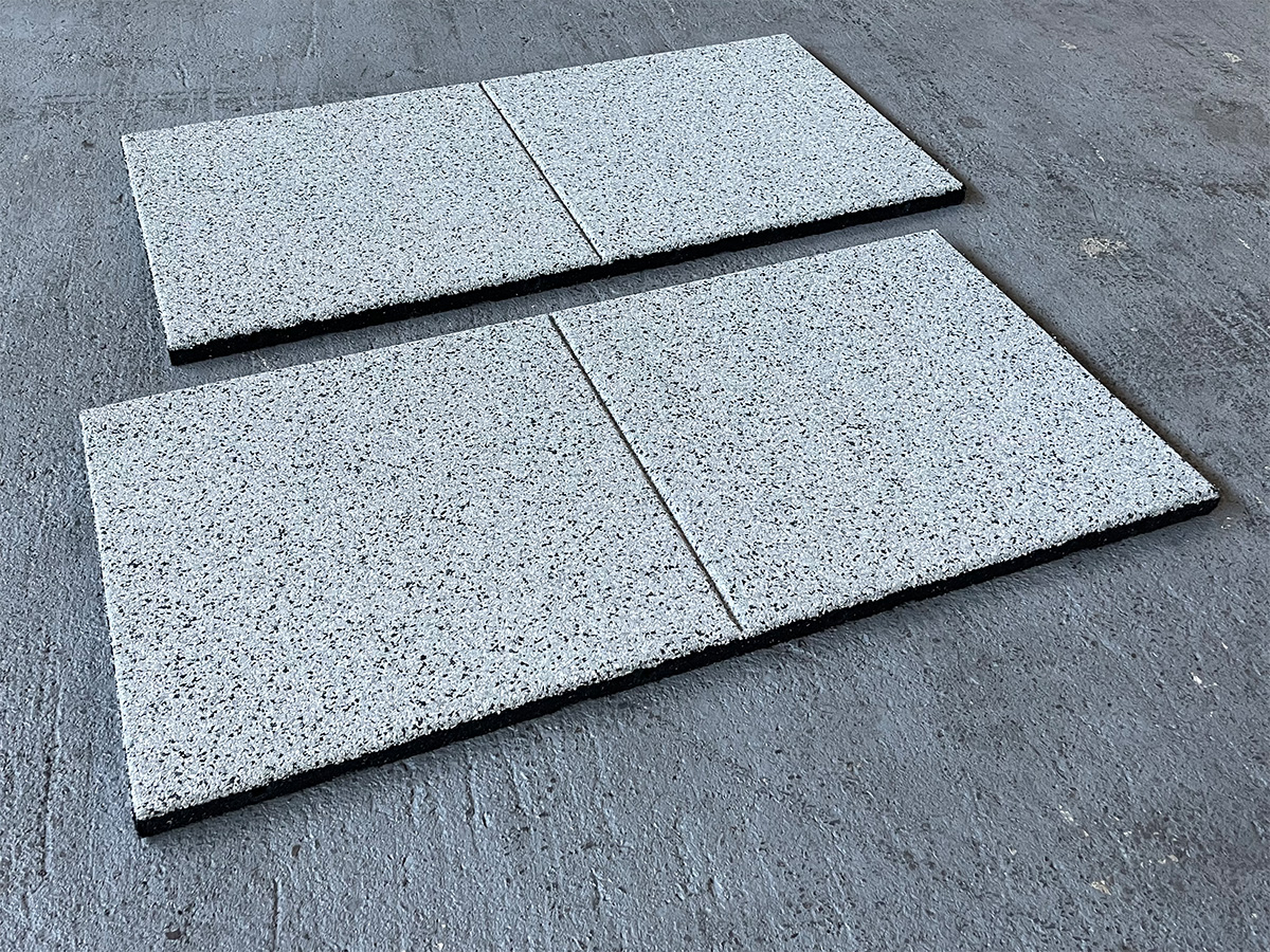 Gummi-Terrassenplatte ICE, 30 mm, 100 x 50 cm, inkl. Steckverbinder